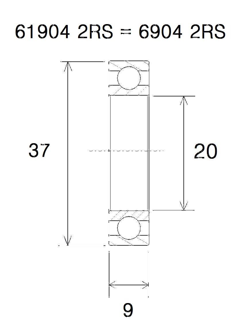 BEARING MAX 20X37X9MM