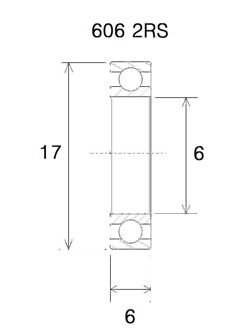 BEARING B5 6X17X6MM