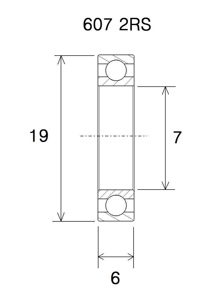 BEARING B5 7X19X6MM