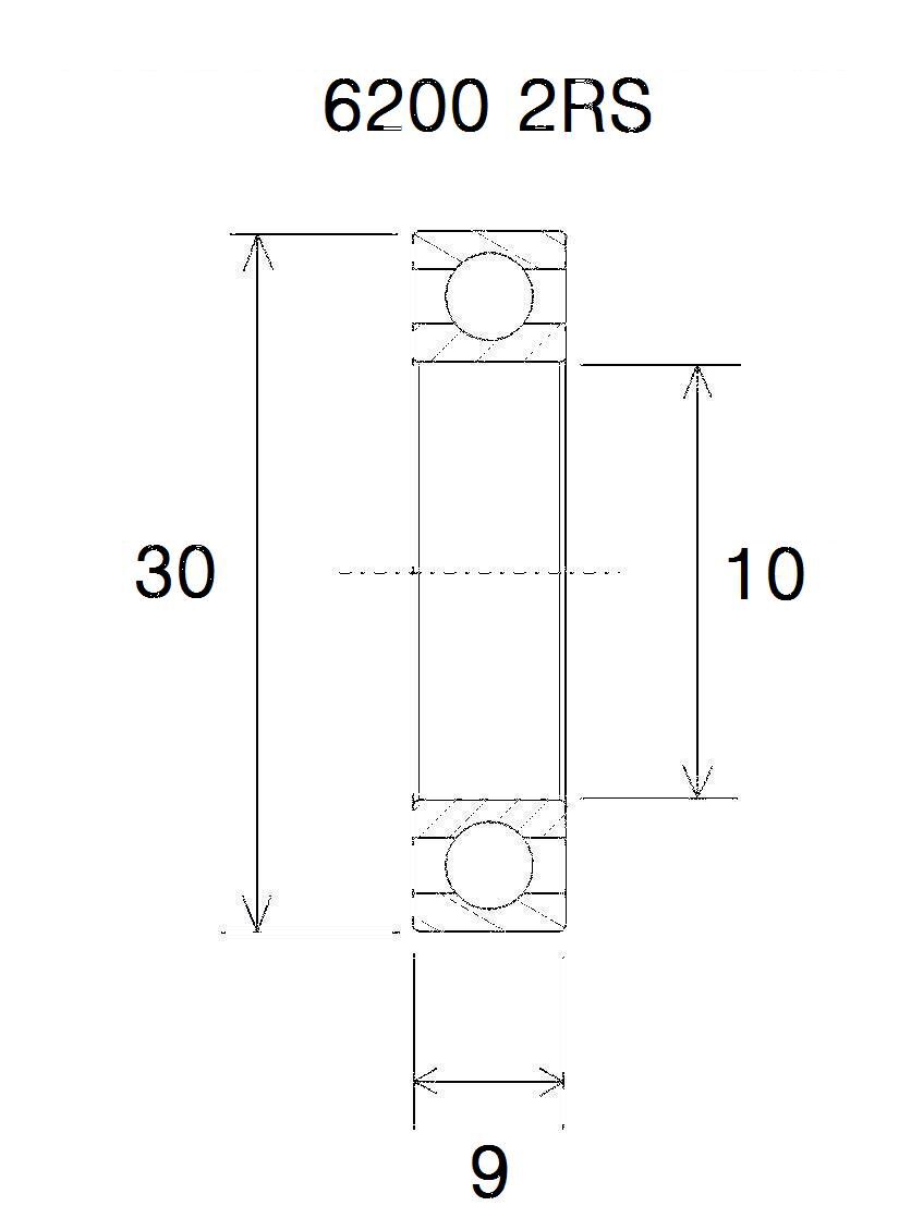 BEARING B5 10X30X9MM