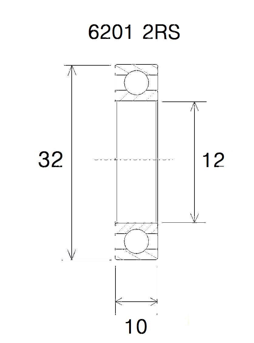 BEARING B5 12X32X10MM