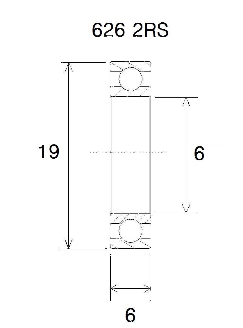 BEARING B5 6X19X6MM