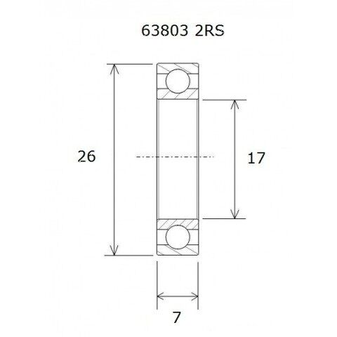BEARING B5 17X26X7MM