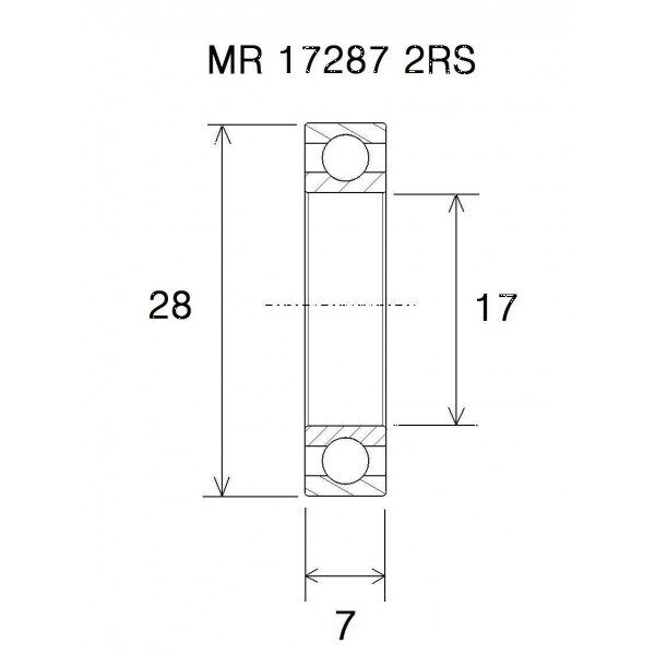 BEARING B5 17X28X7MM