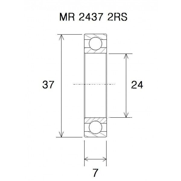 BEARING B5 24X37X7MM