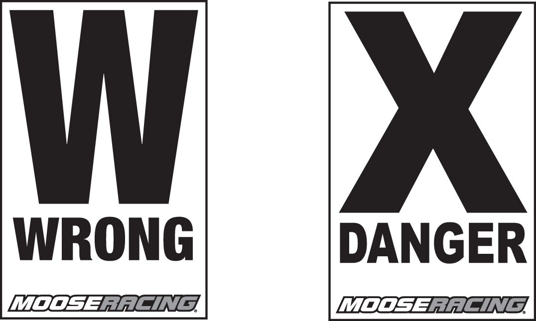 COURSE-ARROW DANGER/WARN