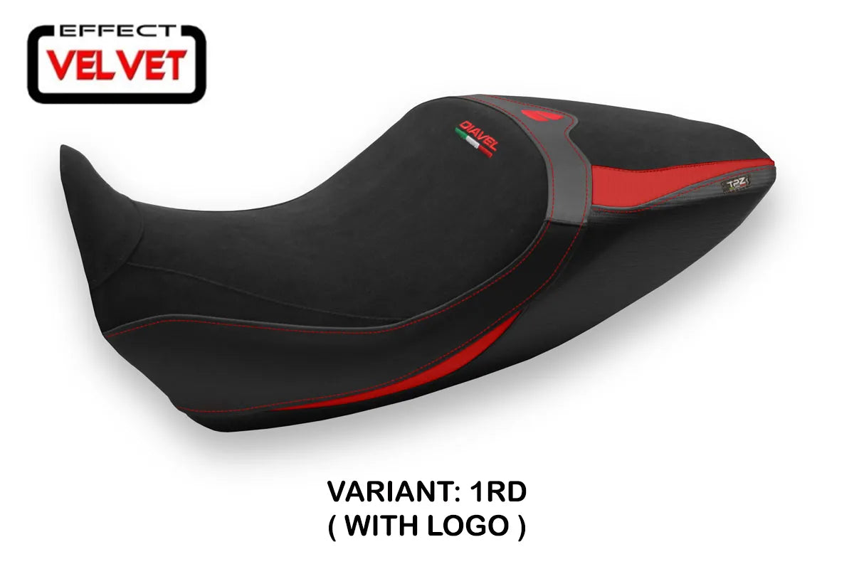 Seat cover compatible - Ducati Diavel 1260 2019 - 2022 - mod Saranda 1 Velvet