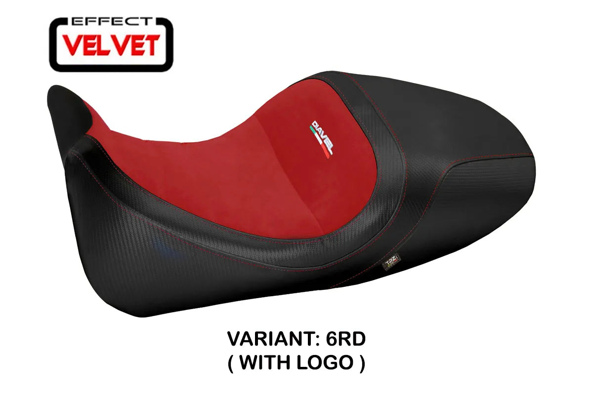 Seat cover compatible - Ducati Diavel 2014 - 2018 - mod Imola 1 Velvet