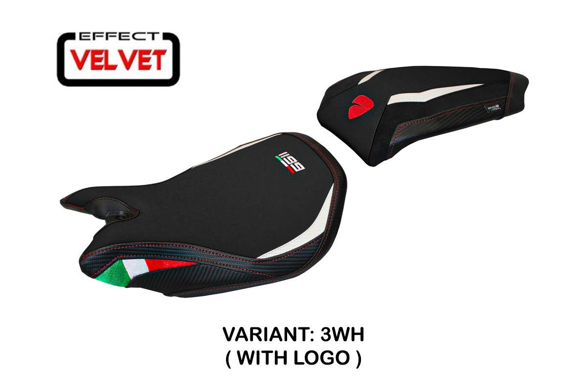 Seat cover compatible - Ducati Panigale 1199 2011 - 2015 - mod Paris Velvet