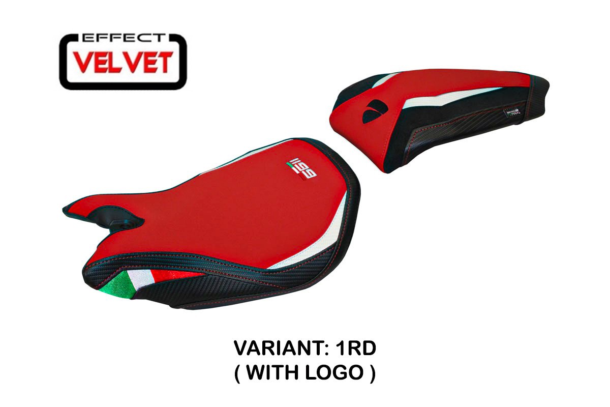 Seat cover compatible - Ducati Panigale 1199 2011 - 2015 - mod Paris Velvet