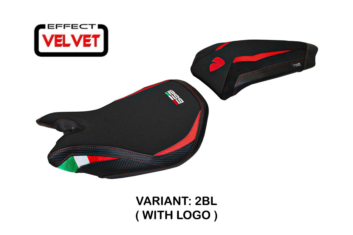 Seat cover compatible - Ducati Panigale 1299 2015 - 2018 - mod Paris Velvet