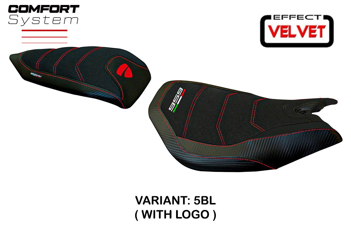 Seat cover compatible - Ducati Panigale 959 2016 - 2018 - mod Leiden Velvet Comfort System