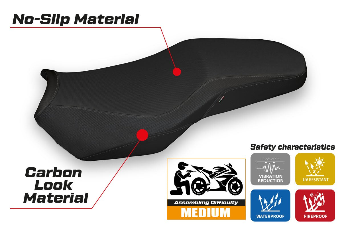 Seat cover compatible - BMW F 750-800-850 GS 2018-2025 - mod Marsh 3