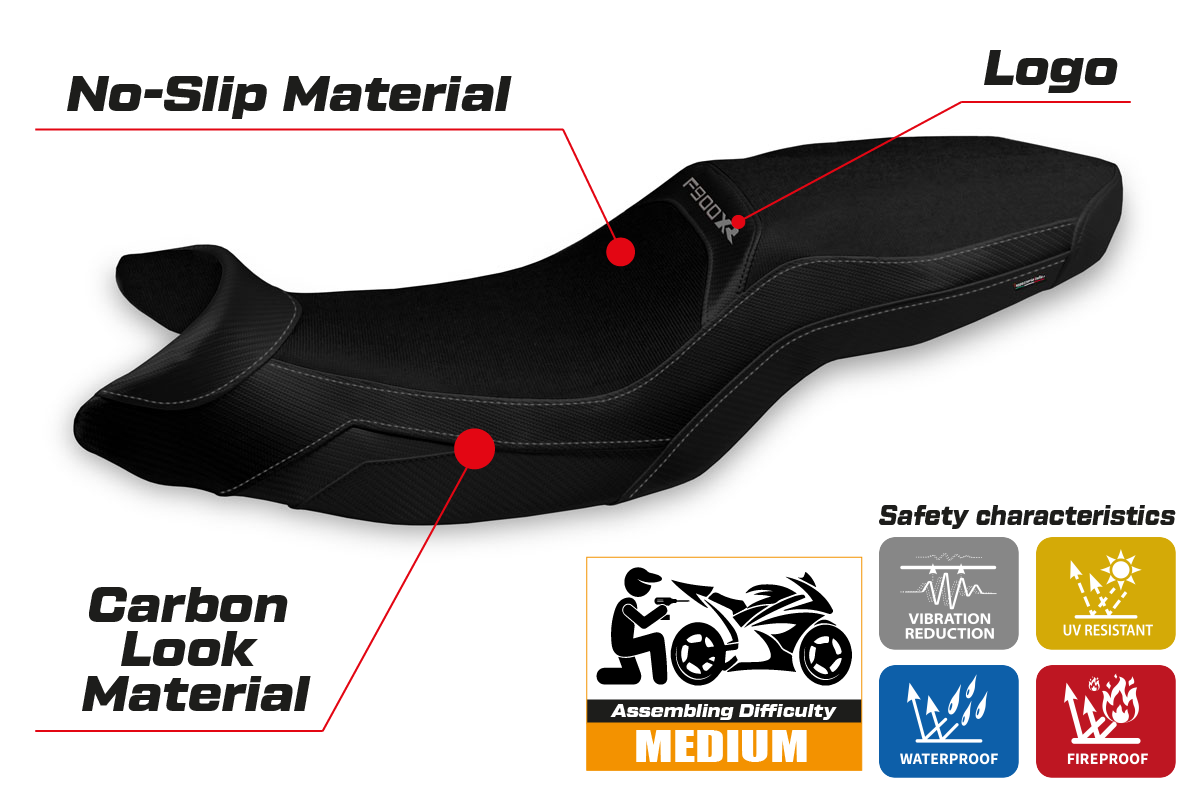 Seat cover compatible - BMW F 900 XR 2019-2025 - mod Arima