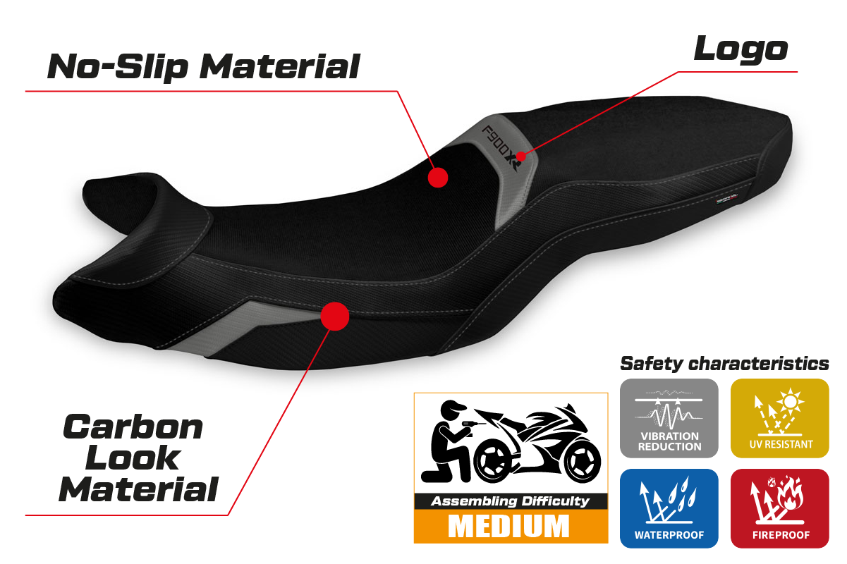 Seat cover compatible - BMW F 900 XR 2019-2025 - mod Arima