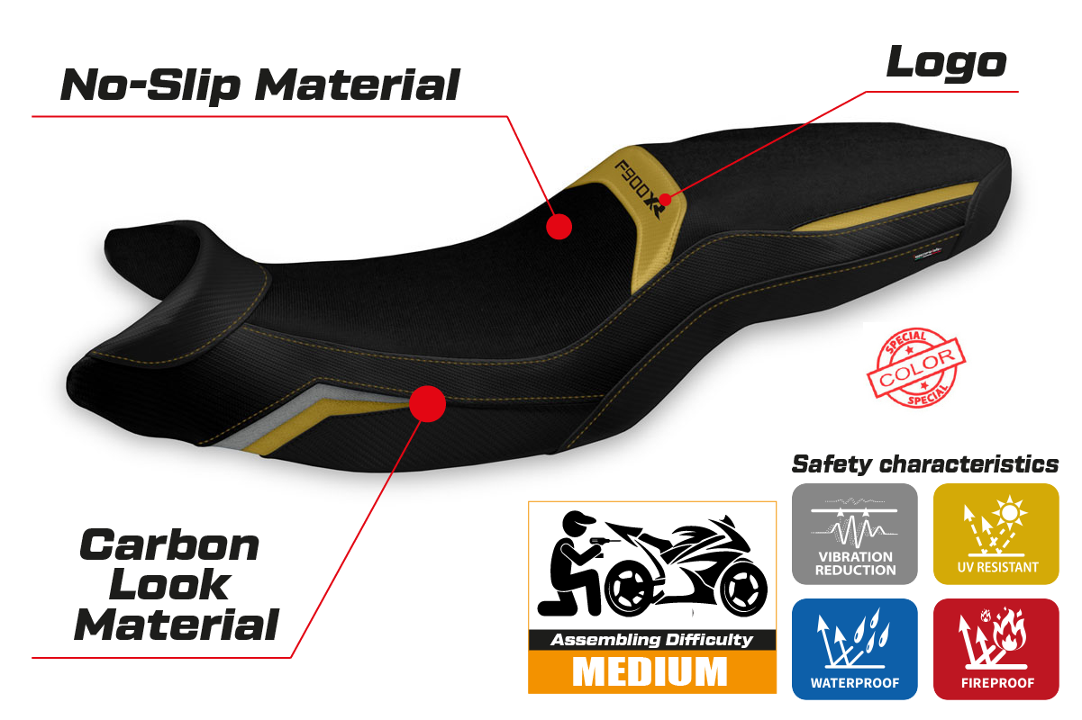 Seat cover compatible - BMW F 900 XR 2019-2025 - mod Arima Special Color