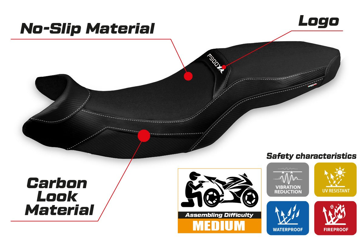 Seat cover compatible - BMW F 900 XR 2019-2025 - mod Tartu Comfort System