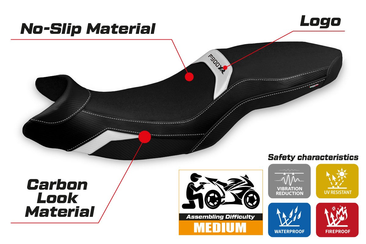 Seat cover compatible - BMW F 900 XR 2019-2025 - mod Tartu Comfort System