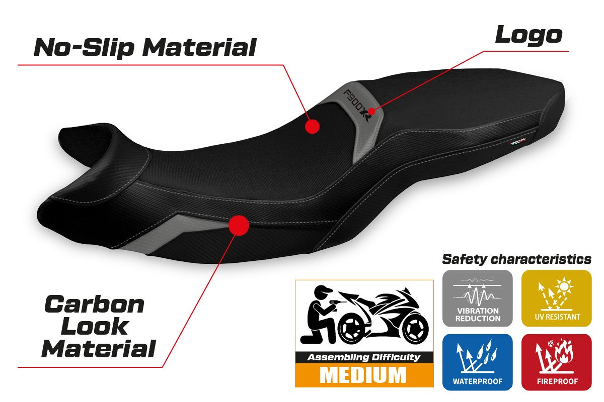 Seat cover compatible - BMW F 900 XR 2019-2025 - mod Tartu Comfort System