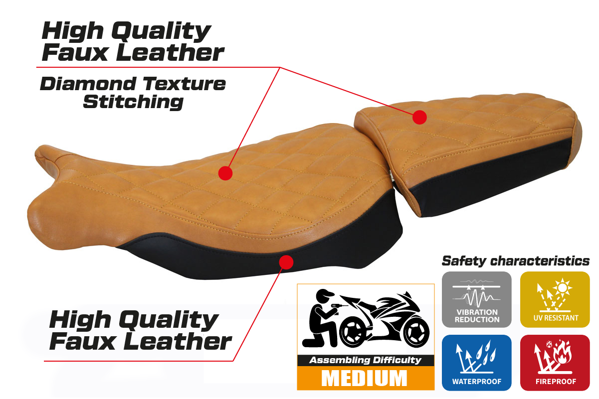 Seat cover compatible - BMW R 1200 NINE T 2014 - 2024 - mod Arnes