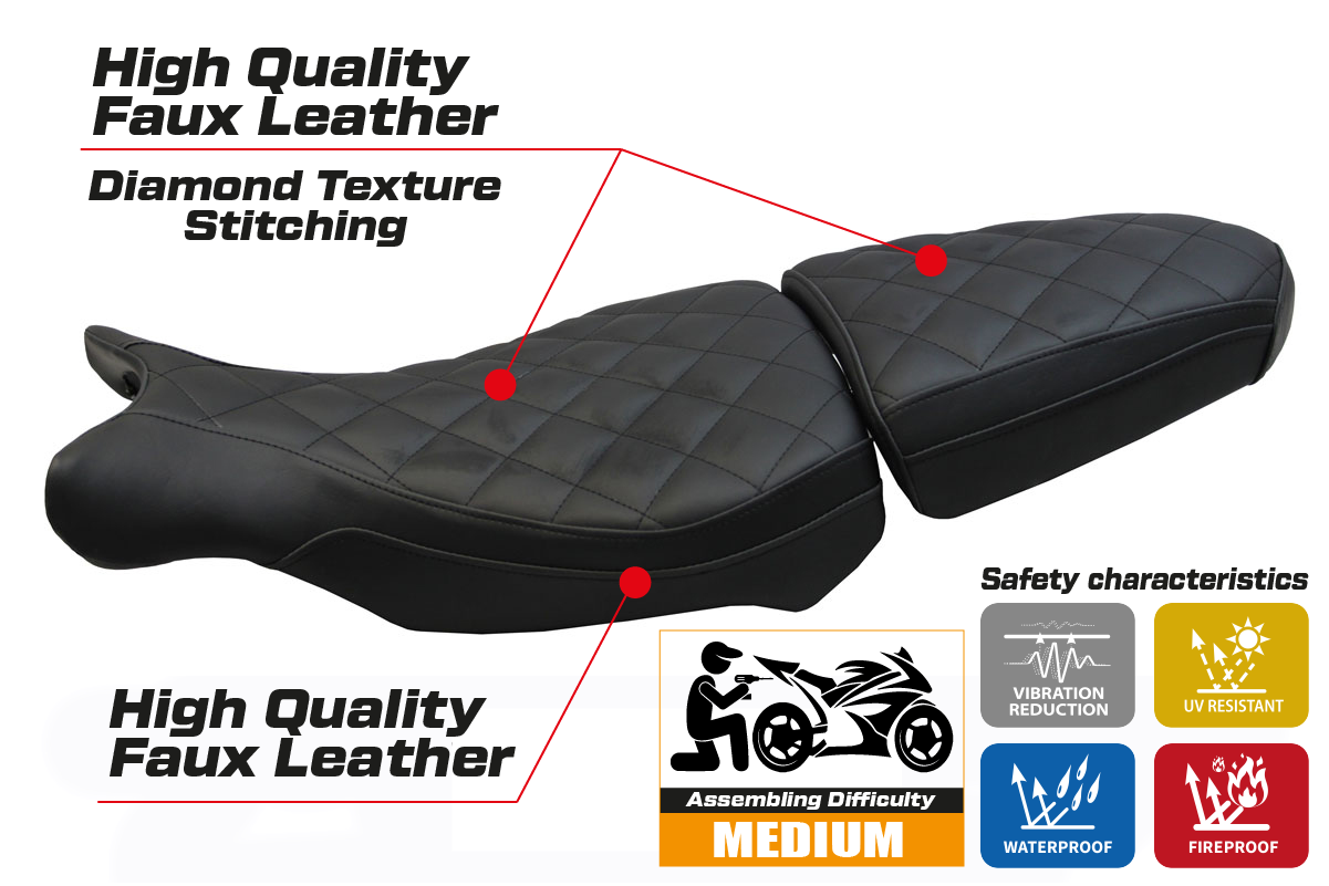 Seat cover compatible - BMW R 1200 NINE T 2014 - 2024 - mod Arnes