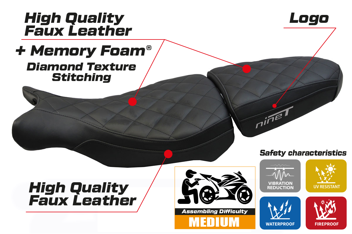 Seat cover compatible - BMW R 1200 NINE T (SCRAMBLER) 2014 - 2024 - mod Batea Comfort System