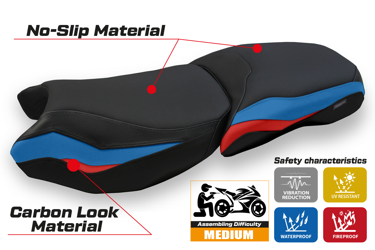 Seat cover compatible - BMW R 1250 GS ADVENTURE 2019 - 2024 - mod Baceno