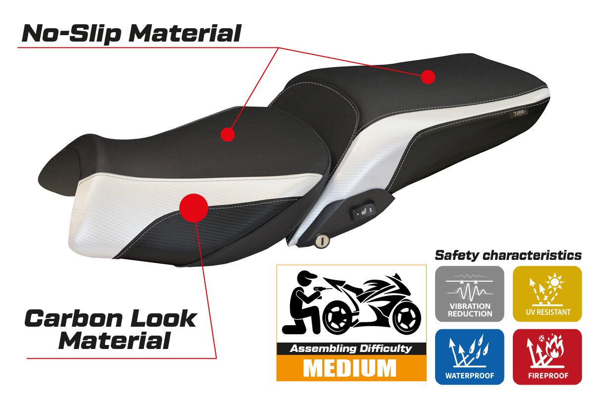 Seat cover compatible - BMW R 1250 RT 2019-2025 - mod Alghero 1