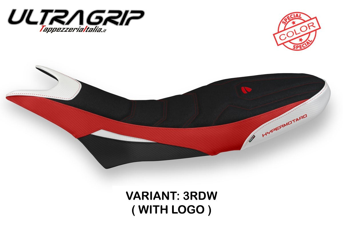 Seat cover compatible - Ducati Hypermotard 950 2019-2025 - mod Luna Special Color Ultragrip