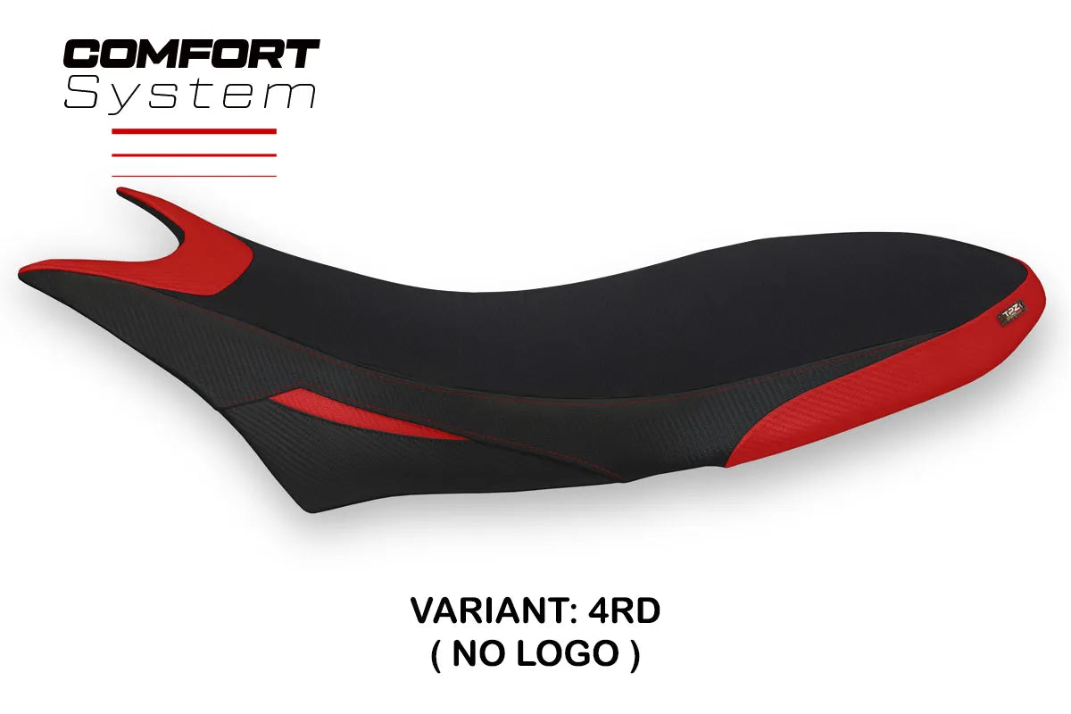 Seat cover compatible - Ducati Hypermotard 950 2019-2025 - mod Orlando 1 Comfort System