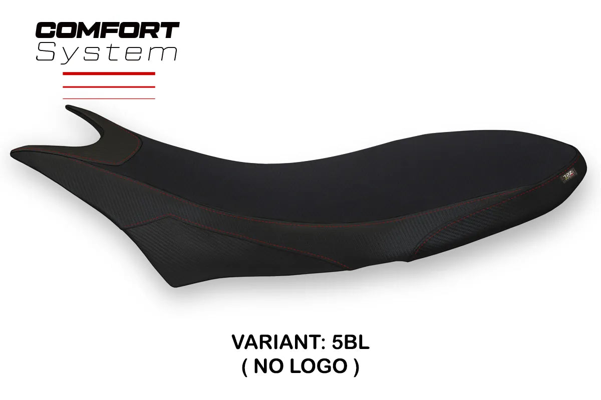 Seat cover compatible - Ducati Hypermotard 950 2019-2025 - mod Orlando 1 Comfort System