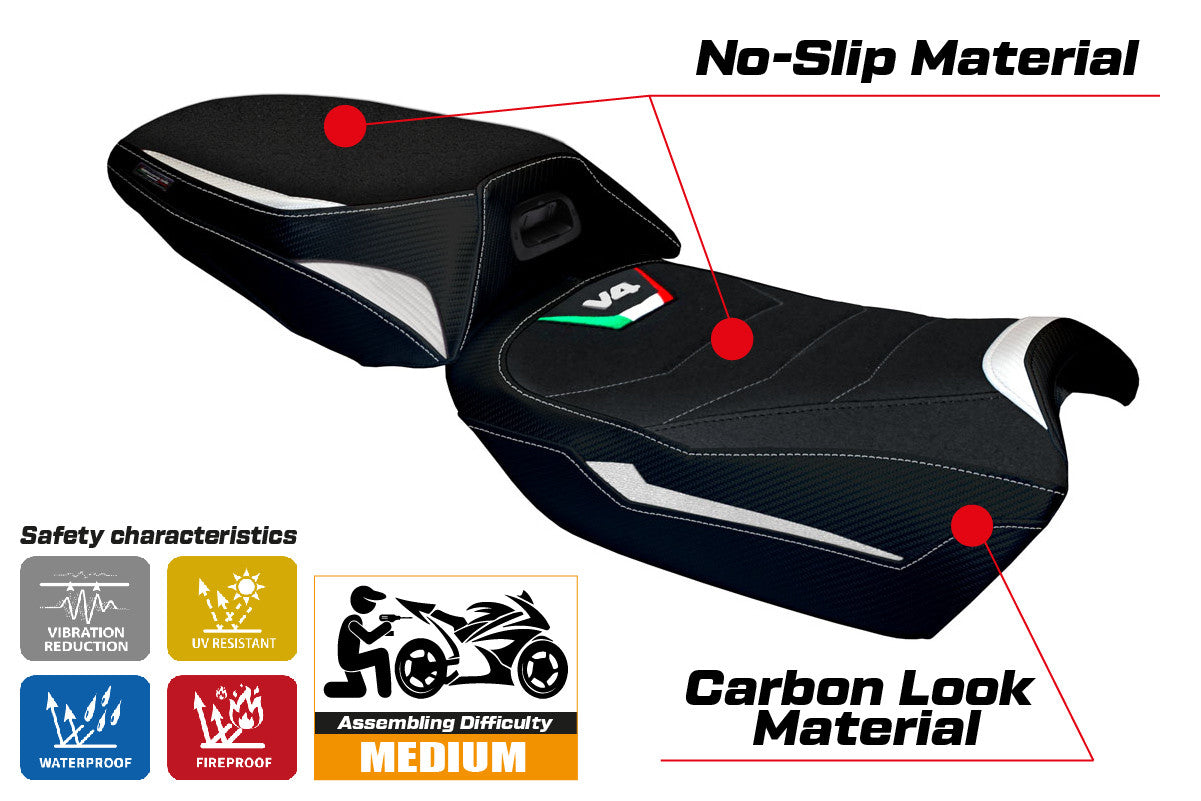Seat cover compatible - Ducati Multistrada V4 2021-2025 - mod Adelaide Ultragrip