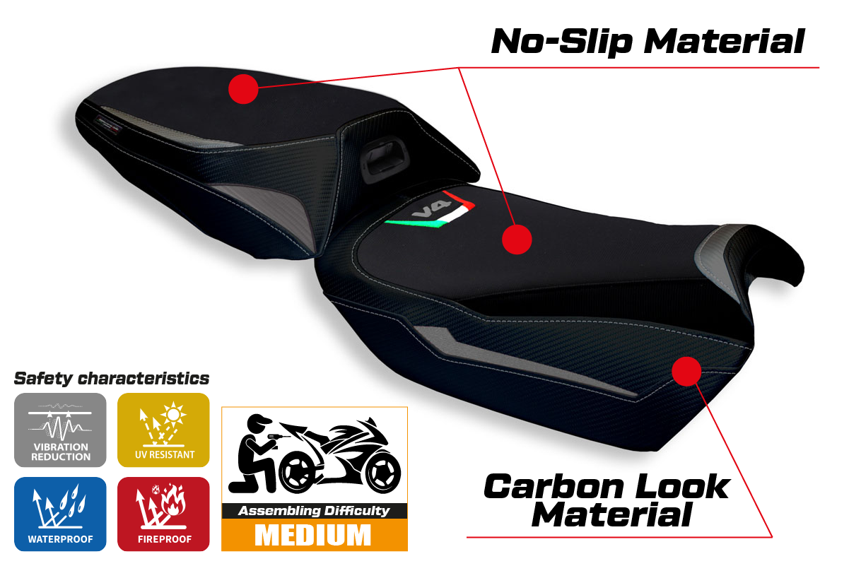 Seat cover compatible - Ducati Multistrada V4 2021-2025 - mod Eucla