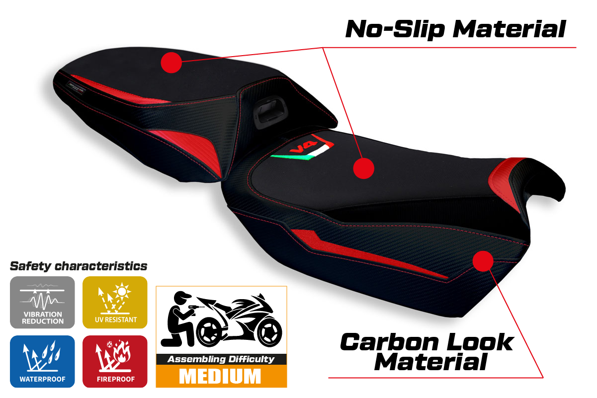 Seat cover compatible - Ducati Multistrada V4 2021-2025 - mod Eucla