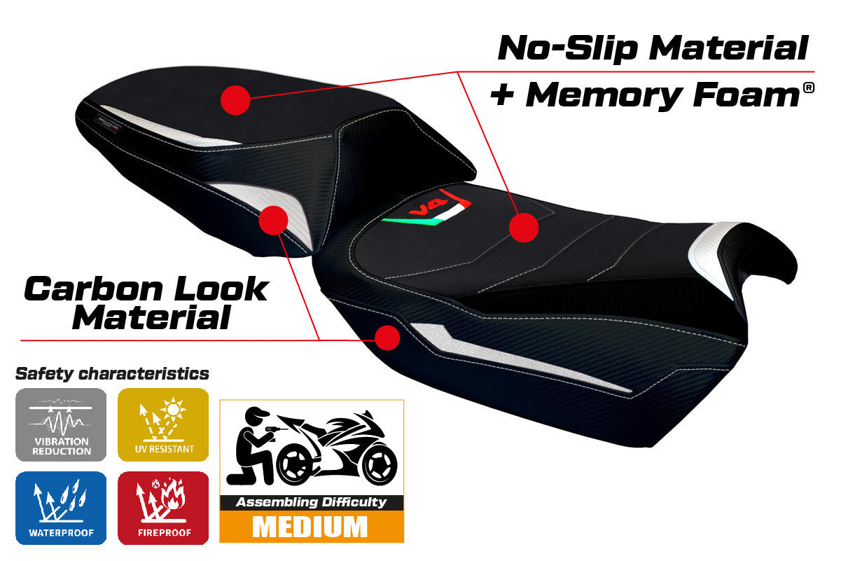 Seat cover compatible - Ducati Multistrada V4 2021-2025 - mod Galmi Comfort System