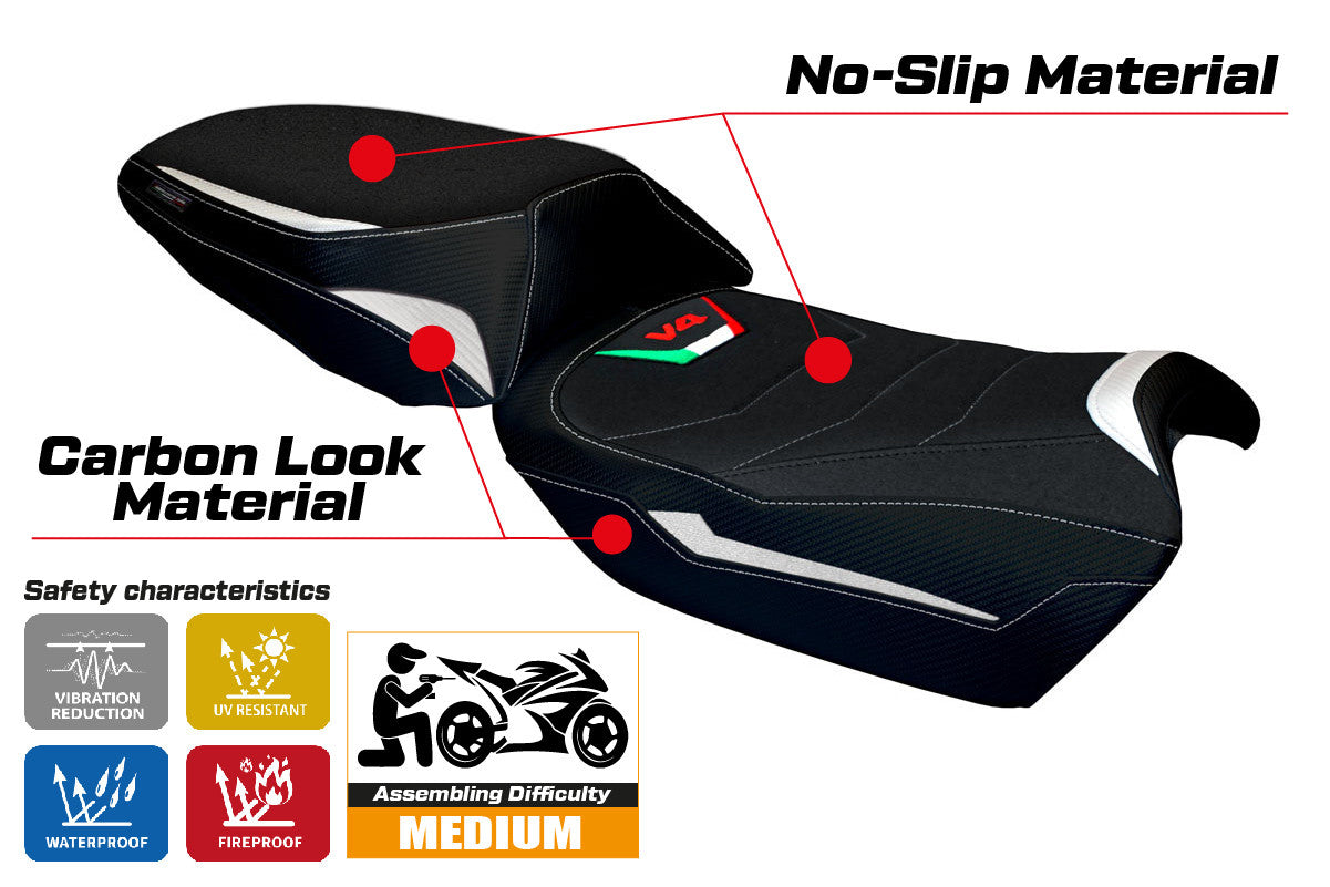 Seat cover compatible - Ducati Multistrada V4 2021-2025 - mod Hama Ultragrip
