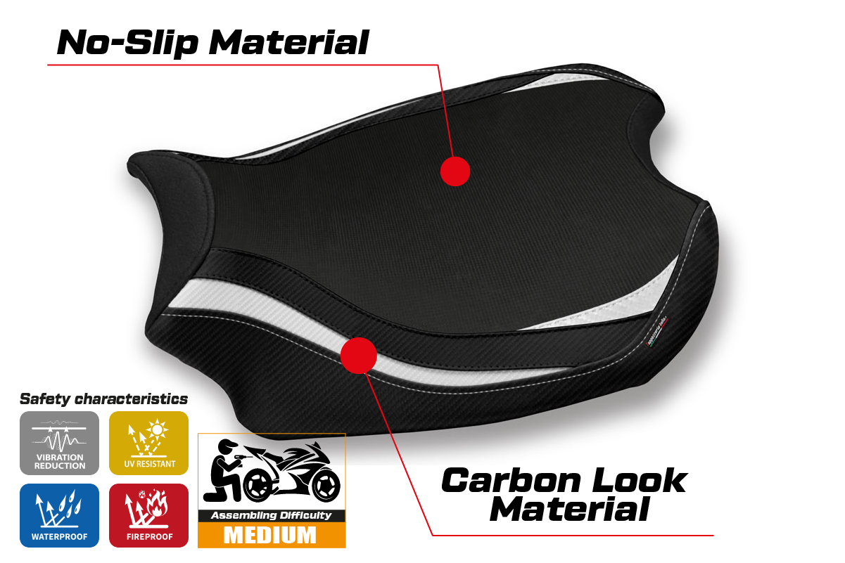 Seat cover compatible - Ducati Panigale V4 2018 - 2024 - mod Mahileu