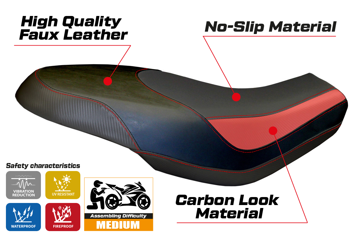 Seat cover compatible - Ducati Scrambler 400 / 800 / 1100 2015 - 2024 - mod Capri