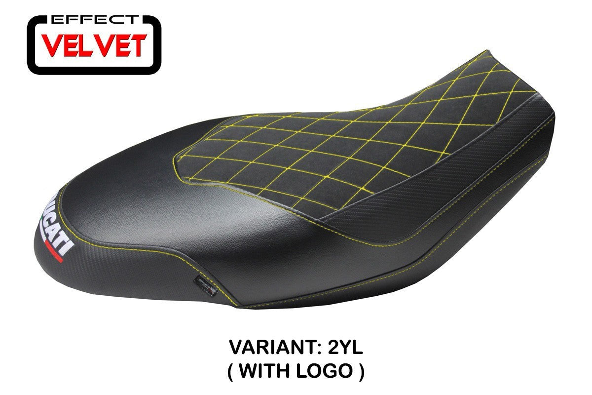 Seat cover compatible - Ducati Scrambler 400 / 800 / 1100 2015 - 2024 - mod Ischia Velvet