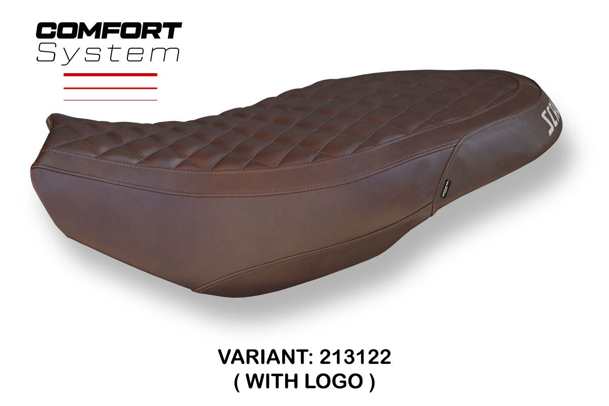Seat cover compatible - Ducati Scrambler 400 / 800 / 1100 2015 - 2024 - mod Vintage Comfort System