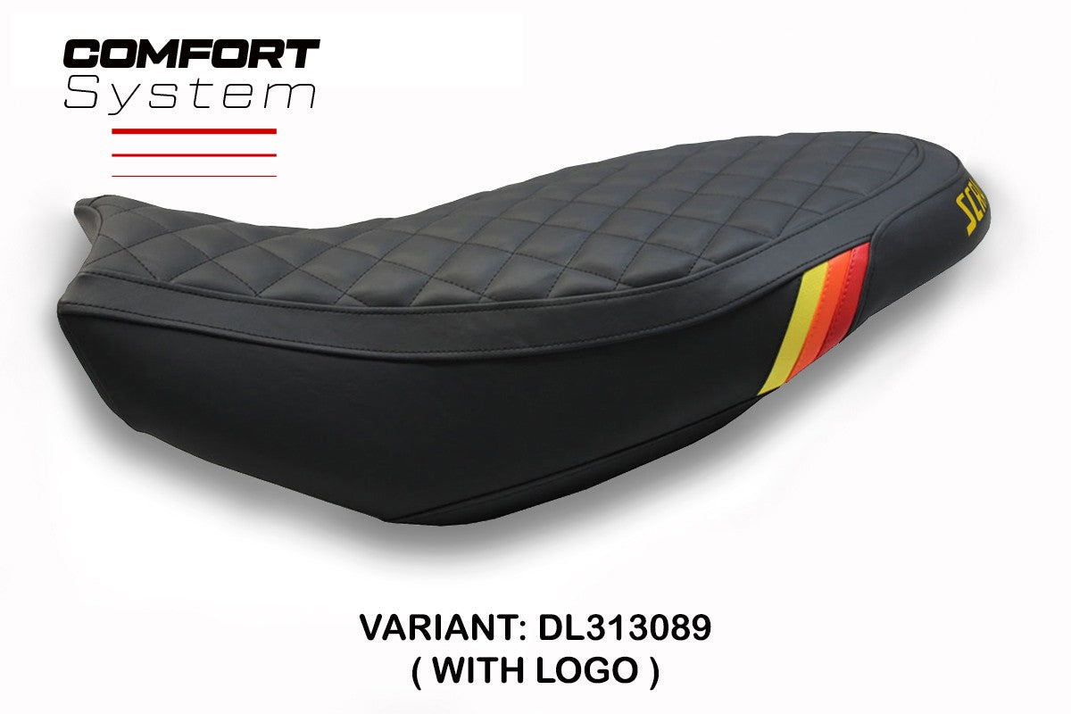 Seat cover compatible - Ducati Scrambler 400 / 800 / 1100 2015 - 2024 - mod Vintage Comfort System