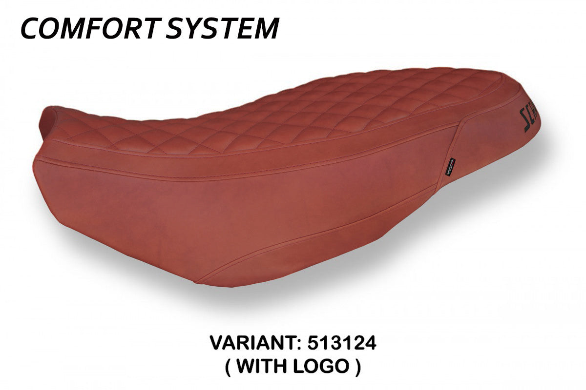 Seat cover compatible - Ducati Scrambler 400 / 800 / 1100 2015 - 2024 - mod Vintage Comfort System