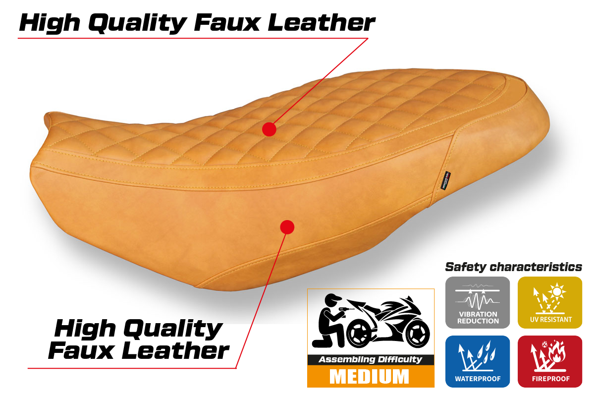 Seat cover compatible - Ducati Scrambler 400 / 800 / 1100 2015 - 2024 - mod Vintage