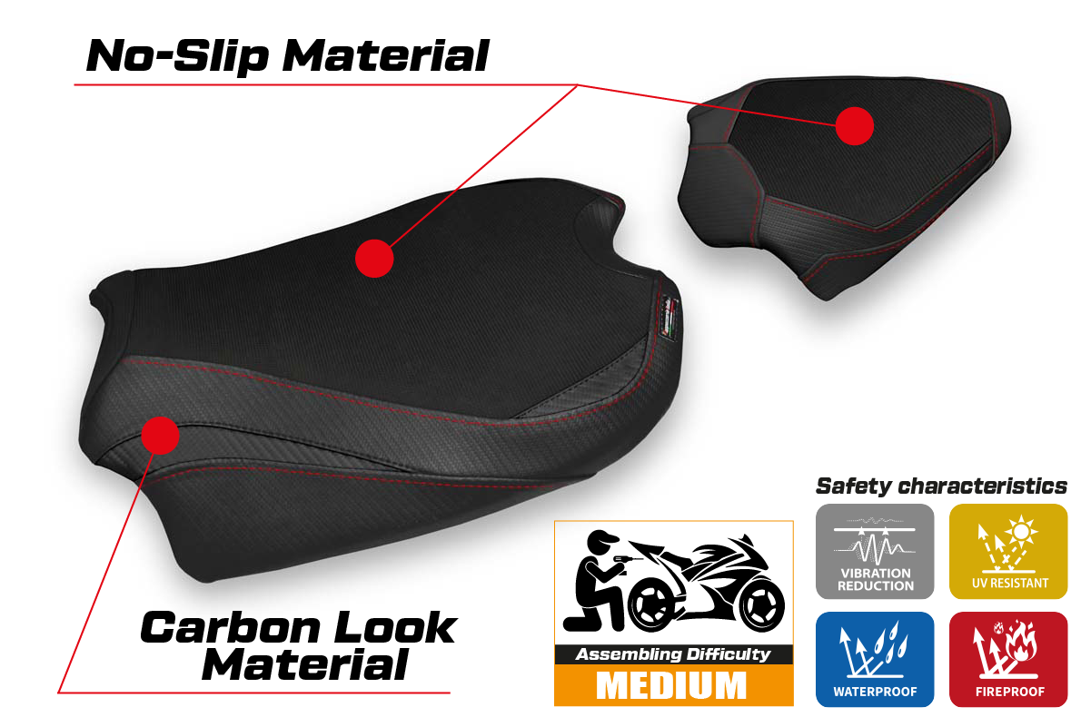 Seat cover compatible - Ducati Streetfighter V4 2020 - 2024 - mod Sumen