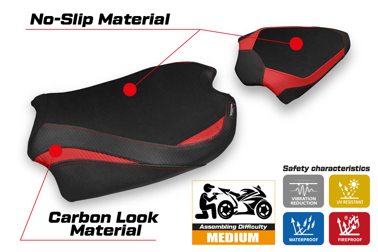 Seat cover compatible - Ducati Streetfighter V4 2020 - 2024 - mod Sumen