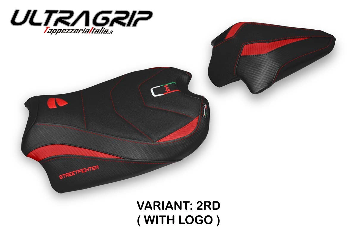 Seat cover compatible - Ducati Streetfighter V4 2020 - 2024 - mod Veles Ultragrip