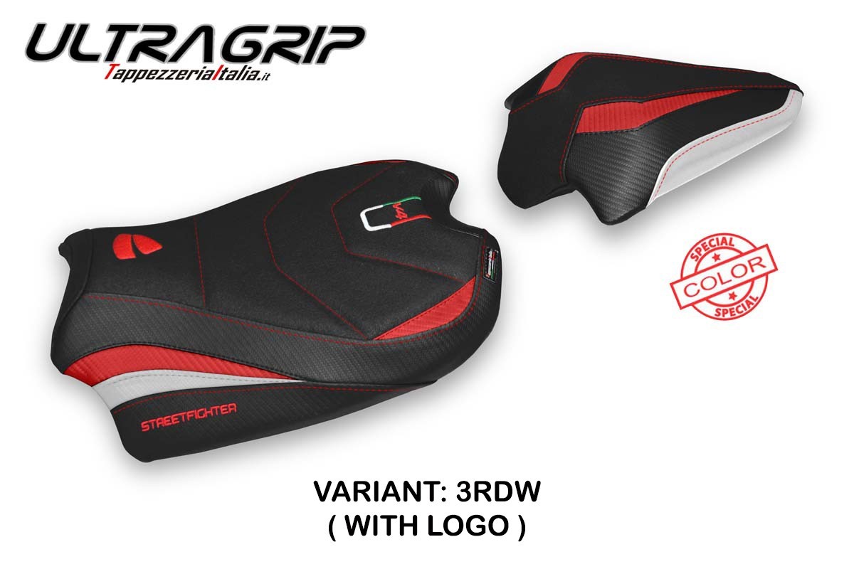 Seat cover compatible - Ducati Streetfighter V4 2020 - 2024 - mod Veles Ultragrip