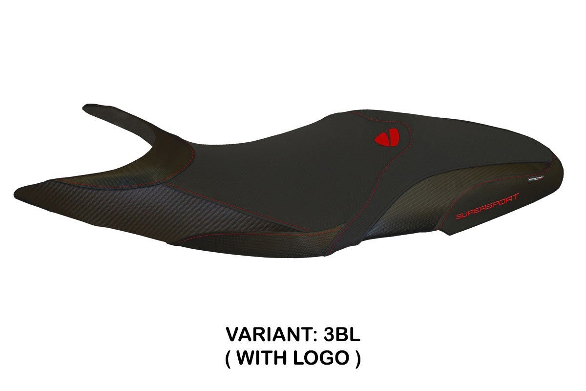 Seat cover compatible - Ducati Super Sport 2017 - 2024 - mod Massa 2