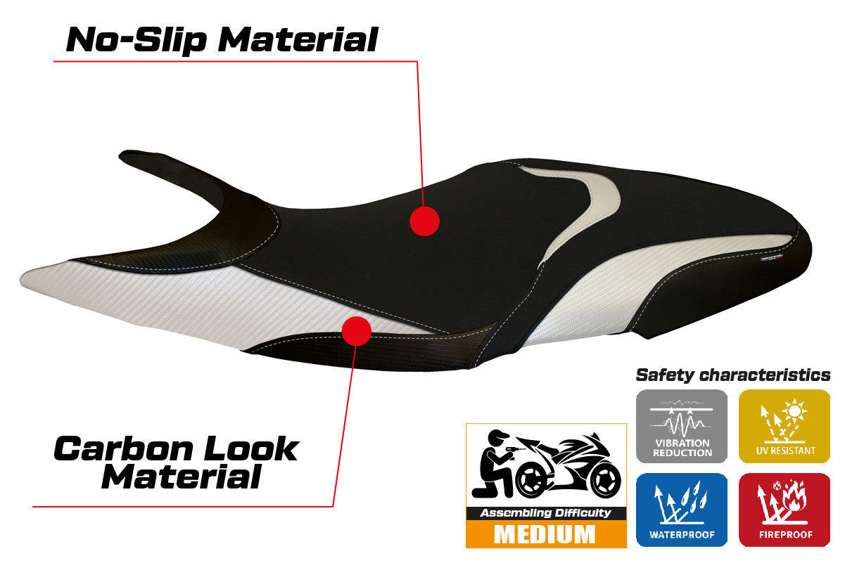 Seat cover compatible - Ducati Super Sport 2017 - 2024 - mod Massa 2