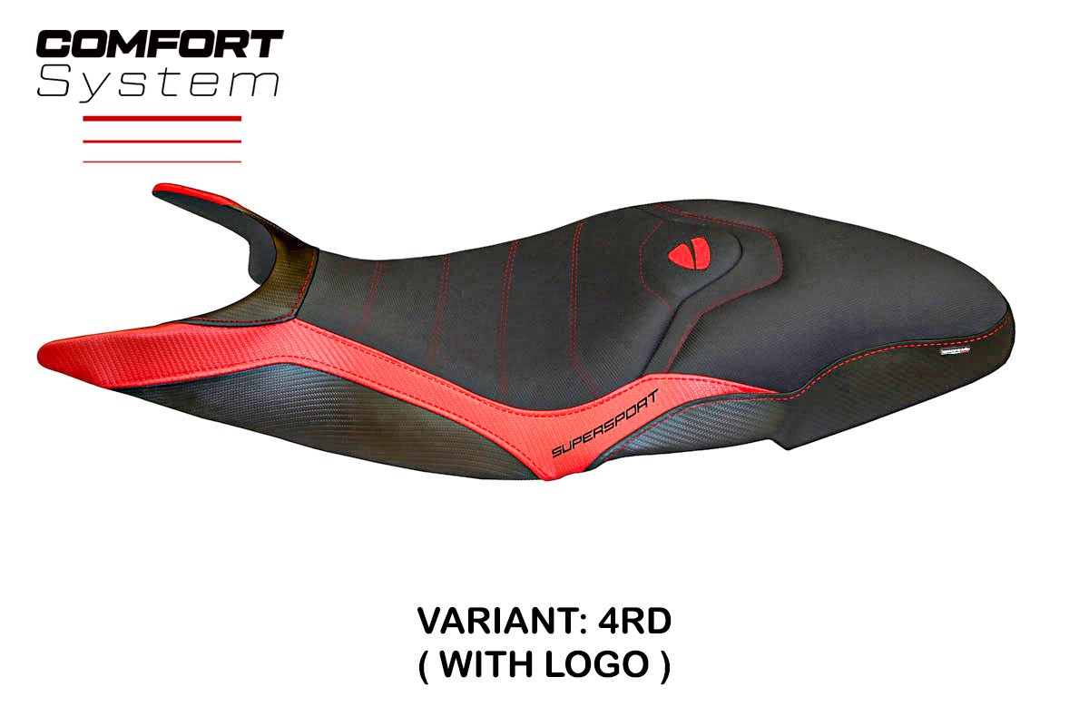 Seat cover compatible - Ducati Super Sport 2017 - 2024 - mod Pistoia 3 Comfort System